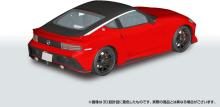 Aoshima Bunka Kyozai (AOSHIMA) Rakupla Snap Car No. 06-CR Fairlady Z NISMO 2024 Carmine Red 1/24 Scale Pre-Colored Plastic Model Kit, Approx. 215mm
