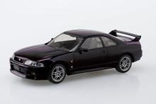 Aoshima Bunka Kyozai 1/32 Scale Rakupla Snap Kit No. 21-MP Nissan R33 Skyline GT-R Midnight Purple Pre-Colored Plastic Model Kit (Automobile)