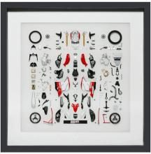 Tamiya 1/12 Parts Panel Collection No.41 Ducati 1199 Panigale S Tricolore Parts Panel Completed Exhibit 21241