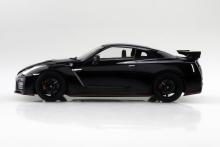 Aoshima Bunka Kyozai (AOSHIMA) Rakupla Snap Car No.05-MB R35 NISSAN GT-R NISMO 2017 Meteor Flake Black Pearl 1/24 Scale Pre-Colored Plastic Model Kit, Approx. 215mm