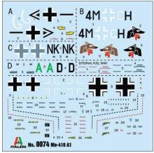 Italeri (ITALERI) Tamiya 1/72 Airplane Series No. 074 Me410 A-1 Hornisse Plastic Model 37196 (Airplane)