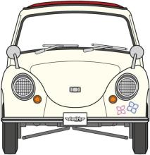 Hasegawa 1/24 Subaru 360 Deluxe Claire Frost w/Figure Plastic Model SP648 (Car)