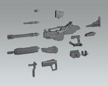 GOOD SMILE COMPANY MODEROID Titanomachy Weapon Set 01 from Titanomachy SIDE CE Assembled Plastic Model