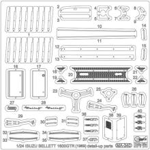 Hasegawa 1/24 Isuzu Bellett 1600GTR Early Model 1969 Detail-Up Version Plastic Model SP649 (Car)