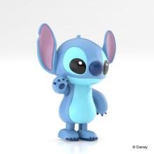 Aoshima Bunka Kyozai Rakupla Tocotoko No. DP-16 Disney Character Stitch Pre-Colored Plastic Model