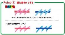 Mitubishi Aqueous Pen Posuka Medium Round Core 7 Colors PC5M7C