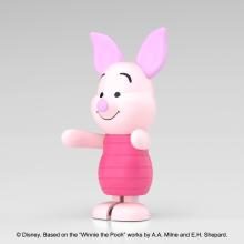 Aoshima Bunka Kyozai Rakupla Tocotoko No. DP-14 Winnie the Pooh Piglet Pre-colored plastic model