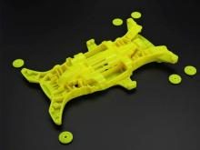 Tamiya Mini 4WD Special Product MA Fluorescent Color Chassis Set (Yellow) 95495