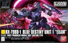 HGUC Mobile Suit Gundam Gaiden Senshi no Blue Blue Destiny Unit 1 EXAM 1/144 Scale Color Coded Plastic Model