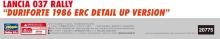 Hasegawa 1/24 Scale Lancia 037 Rally Durifolte 1986 ERC Detail-Up Version Plastic Model Kit 20775 (Car)
