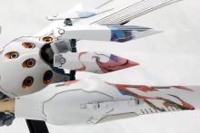 Kotobukiya Ikaruga Hitekkai Silver Chicken (White) 1/144 Scale Plastic Model Kit, Approximately 155mm Long