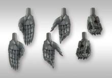Kotobukiya MSG Modeling Support Goods Hand Unit Sharp Hand, Approx. 25mm in Length, Non-Scale Plastic Model