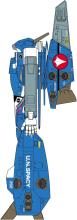 Hasegawa Super Dimension Fortress Macross VF-1J Super Battroid Valkyrie Max 1/72 Scale Plastic Model Kit 65894 (Robot)