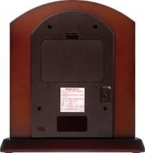 RHYTHM Citizen Table Clock Radio Clock Wooden Frame Rotating Decoration Brown 25.1x24.2x10.5cm CITIZEN 4RY702-N06