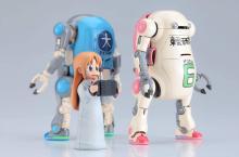 Hasegawa MechatroWego Warm & Cool Shinonome Laboratory ver. (Set of 2) with bonus sticker 1/35 scale plastic model 64796