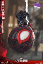 Hot Toys Cos Baby Marvel  s Spider-Man: Miles Morales Miles Morales / Spider-Man (Web Hanging Version) Size S Non-Scale Figure Black