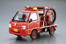 Aoshima Bunka Kyozai (AOSHIMA) The Model Car 1/24 Subaru TT2 Sambar Fire Truck 11 Plastic Model