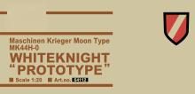 Hasegawa Maschinen Krieger Robot Battle V Lunar Heavy Armor Combat Suit MK44H-0 White Knight Prototype 1/20 Scale Plastic Model Kit 64112