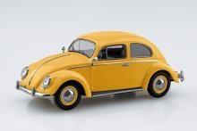Aoshima Bunka Kyozai (AOSHIMA) Rakupla Snap Kit No. 20-PY Volkswagen Beetle (Postal Yellow) Pre-Colored Plastic Model Kit
