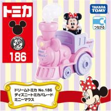 TAKARA TOMY Tomica Dream Tomica No. 186 Disney Tomica Parade Minnie Mouse Mini Car Toy for ages 3 and up