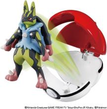 TAKARA TOMY Pokemon Moncolle Pokedelze Yellow Mega Lucario (Monster Ball)
