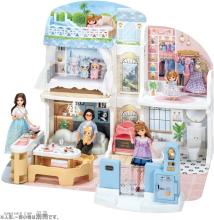 Takara Tomy Licca-chan Talking Auto-Lock Two-Story Grand Maison Dress-Up Pretend Play Toy for Ages 3 and Up