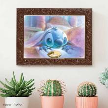 Tenyo (Made in Japan) 108-piece jigsaw puzzle Disney Lilo & Stitch Stitch in the Morning (18.2 x 25.7 cm) D-108-065 with glue, spatula, and service card