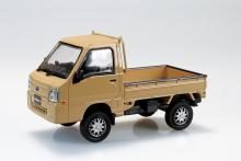 Aoshima Bunka Kyozai (AOSHIMA) Rakupla Snap Kit No.05CU-KI Subaru Sambar Truck Custom Wheels (Khaki) 1/32 Scale Plastic Model Kit