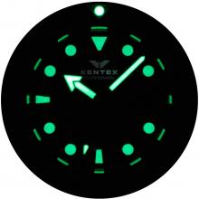 KENTEX Mechanical self-winding 200M waterproof Marineman Seahorse II Divers S706M-19 Men's Black