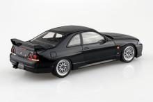Aoshima Bunka Kyozai (AOSHIMA) Rakupla Snap Kit No. 21CU-BK Nissan R33 Skyline GT-R Custom Wheels (Black) 1/32 Scale Plastic Model Kit