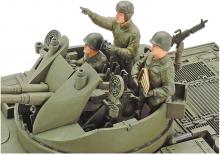 Tamiya 1/35 Military Miniature Series No.161 US Army Anti-Aircraft Self-Propelled Gun M42 Duster Plastic Model with 3 Crew Figures 35161