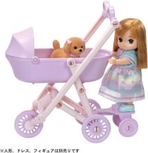 Takara Tomy Licca-chan LF-11 Everyone Out and About 3-Way! Stroller, Dress-Up, Pretend Play Toy, Ages 3 and Up