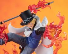 TAMASHII NATIONS Figuarts ZERO ONE PIECE (Super Fierce Battle) Sabo - Fire Fist Checkmate Rook - Approx. 190mm PVC & ABS Pre-painted Finished Figure