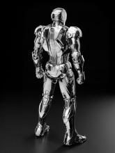 Threezero Marvel Studios The Infinity Saga DLX Iron Man Mark 2 (Chrome Edition) 1/12 Scale ABS, PVC, Zinc Alloy, and Other Metal Painted Action Figure