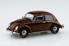 Aoshima Bunka Kyozai (AOSHIMA) 1/32 Scale Rakupla Snap Kit No. 20-TB Volkswagen Beetle (Texas Brown) Pre-Colored Plastic Model Kit