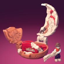 Kotobukiya Rover Robin Crushed Gingerbread Man Non-Scale PVC Pre-Painted Finished Figure