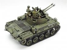 Tamiya 1/35 Military Miniature Series No.161 US Army Anti-Aircraft Self-Propelled Gun M42 Duster Plastic Model with 3 Crew Figures 35161