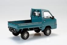 Aoshima Bunka Kyozai (AOSHIMA) Rakupla Snap Kit No.05CU-BG Subaru Sambar Truck Custom Wheels (Blue Gray) 1/32 Scale Plastic Model Kit