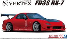 Aoshima Bunka Kyozai (AOSHIMA) The Tuned Car Series 1/24 VERTEX FD3S RX-7 (Mazda) Plastic Model Kit (99 yen)
