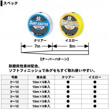 DAIWA Nylon Line Surfcaster Chikara Thread (R) 15m x 5 Yellow