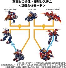 T-SPARK Diaclone DA-114 Dia Battles V2 <Battles 03> Movable Figure