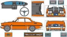 Hasegawa 1/24 Isuzu Bellett 1600GTR Early Model 1969 Detail-Up Version Plastic Model SP649 (Car)