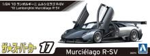 Aoshima Bunka Kyozai (AOSHIMA) The Supercar No. 17 1/24 10 Lamborghini Murcielago R-SV Plastic Pre-Colored Plastic Model