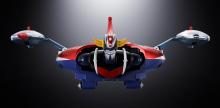 TAMASHII NATIONS Chogokin UFO Robot Grendizer Deluxe Grendizer & UFO Spazer, approximately 135mm & 120mm, die-cast, ABS & PE pre-painted action figures