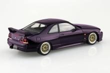 Aoshima Bunka Kyozai (AOSHIMA) Rakupla Snap Kit No. 21CU-MP Nissan R33 Skyline GT-R Custom Wheels (Midnight Purple) 1/32 Scale Plastic Model Kit