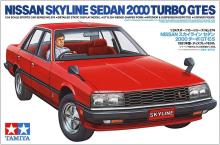 Tamiya 1/24 Sports Car Series No. 374 Nissan Skyline Sedan 2000 Turbo GT-ES Plastic Model Kit 24374 (Automobile)