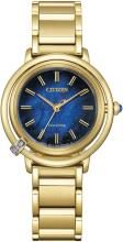 CITIZEN ARCLY Collection Diamond-Embossed EM1099-57L Women's Blue and Gold