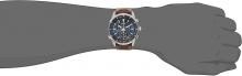 SEIKO WIRED THE BLUE Chronograph Dial with simplified scales Brown leather band AGAW447 Men's Brown