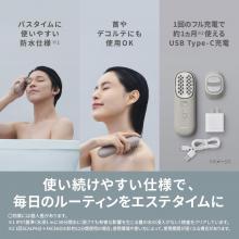 Panasonic Vitalift Brush EMS Electric Brush Face Care Ion Greige EH-SP60-H