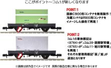 Tomytec TOMIX N gauge JNR freight car Com1 type C900 type container included Railway model freight car 8764